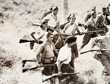 Image 10People's militias attacking on a Rebel position in Somosierra in the early stages of the war. (from History of Spain)
