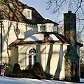 Octagonal library, Mead Point, Greenwich, Connecticut; (photo 2004).