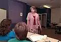 Betty Kitchener teaching early Mental Health First Aid course, Canberra, January 2001