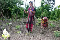 Image 18Brao couple farming (from Culture of Laos)