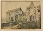 Ruin of the Tiefburg at Handschuhsheim, 1813-1814, watercolor over graphite, now in the J. Paul Getty Museum