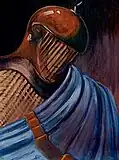 Knight (guardians series), 50 × 70&nbsp;cm, acrylic on canvas