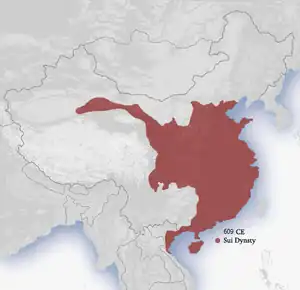Sui dynasty c. 609