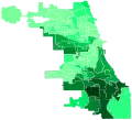 Support for Walls by ward:&nbsp;&nbsp;>7%&nbsp;&nbsp;6–7%&nbsp;&nbsp;5–6%&nbsp;&nbsp;4–5%&nbsp;&nbsp;3–4%&nbsp;&nbsp;2–3%&nbsp;&nbsp;1–2%&nbsp;&nbsp;0–1%