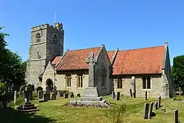 Cuddington church where Bobby's father is vicar