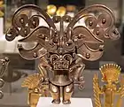 Anthropomorphic pendant; 1000–1550; gold alloy casting; width: 14.6&nbsp;cm (53⁄4 in.); Metropolitan Museum of Art (New York City)