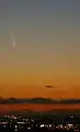 Over Perth, Western Australia at 9&nbsp;p.m. on 17 January