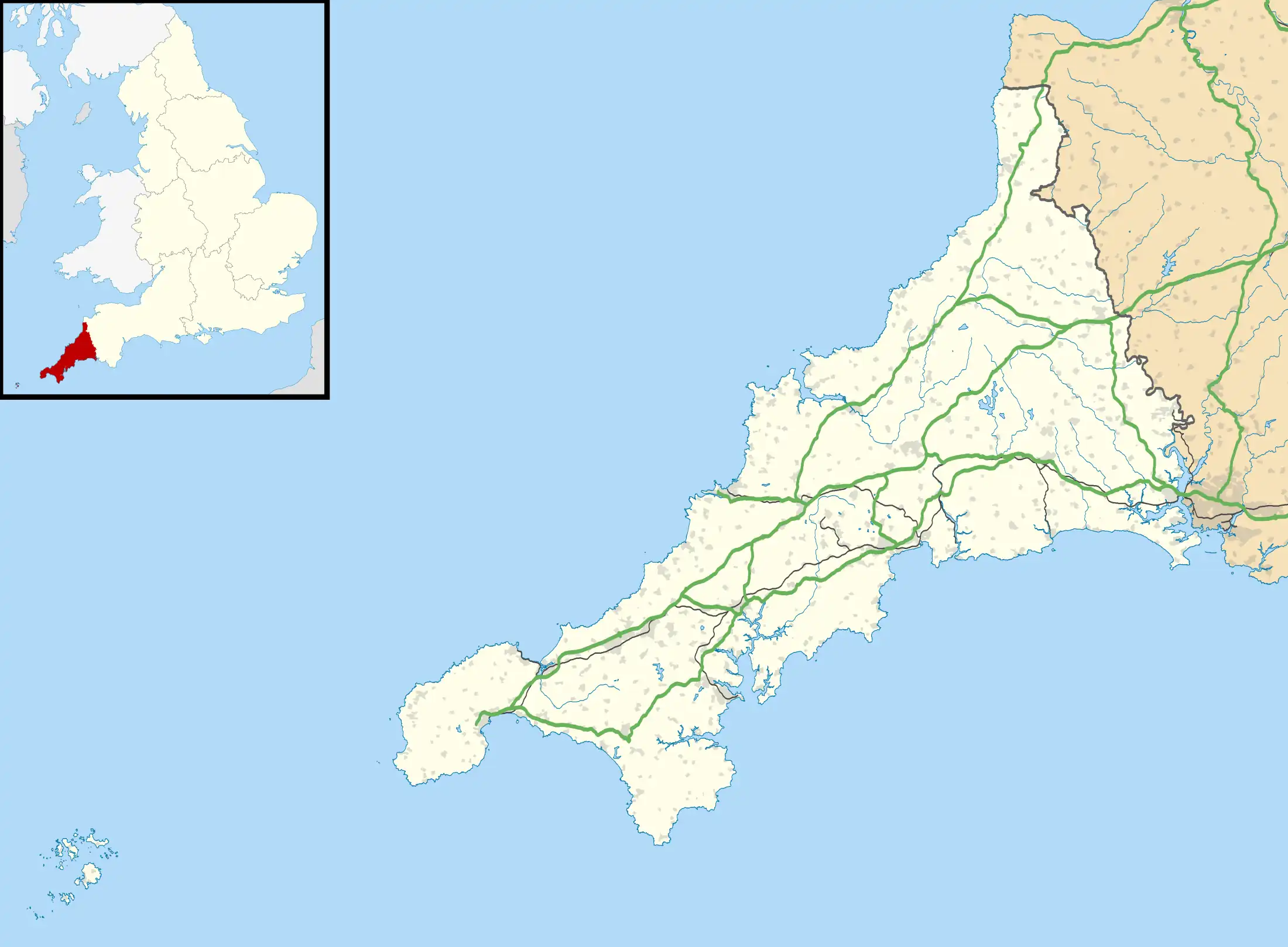 Goodaver stone circle is located in Cornwall