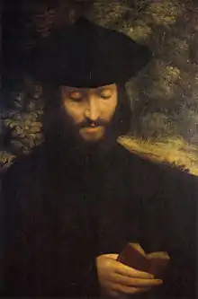 Portrait of a Man with a Book Correggio, 60 × 42.5 cm, 1522.