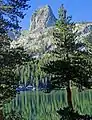 Crystal Crag Over Lake Mary