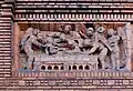 Detail of decorative frieze: Dormition of Mary reproduced from Senlis Cathedral