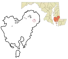 Location of Brookview, Maryland