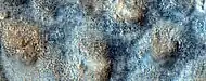 Close, color view of mounds, as seen by HiRISE under HiWish program