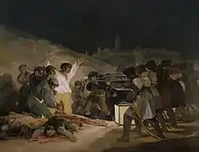 Image 46The Third of May 1808, Napoleon's troops shoot hostages. Goya (from History of Spain)