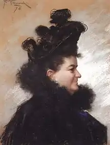 Portrait by Joaquín Vaamonde Cornide&nbsp;[es] (1896)