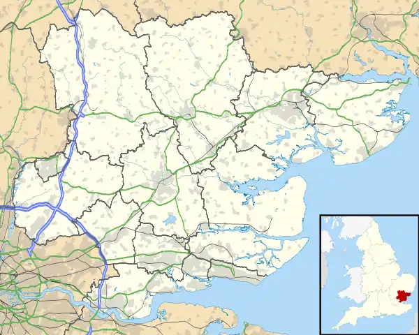 Witham is located in Essex