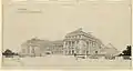 Executive Mansion project, view from the South-East