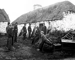 Image 9Irish family evicted at Moyasta, County Clare during Land War, c.1879 (from History of Ireland)