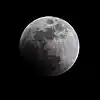 Moon observed from West Hartford, Connecticut, at 1:42 UTC. Lunar north is left.