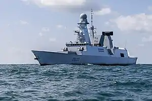 The destroyer Forbin (D620)