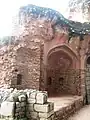 The walls of the serai