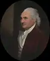 Colonel Isaac Barre wearing a cravat in the mid-18th century