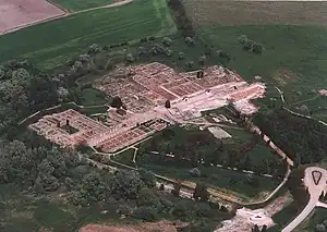 Aerial view of Tác