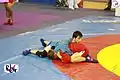 Ground fighting in Sambo