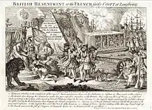 English propaganda against New France and Louisbourg, 1755