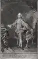 A mezzotint of Joseph II, Holy Roman Emperor after Meytens