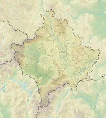 Carraleva is located in Kosovo