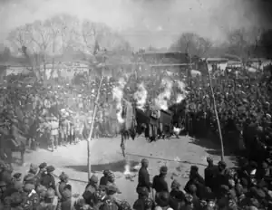 Image 3A veil-burning ceremony in Uzber SSR as part of Soviet Hujum policies (from History of Uzbekistan)
