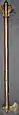 Indian (Deccan) tabar-shishpar, an extremely rare combination tabar axe and shishpar eight flanged mace, steel with hollow shaft, 21.75&nbsp;in (552&nbsp;mm) 17th to 18th century.