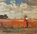 Wheatland with woman of shawl (1912)