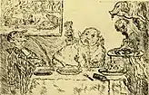 Gluttony (1904) etching, 9.8 x 15&nbsp;cm., Royal Library of Belgium, Brussels