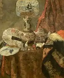 Still Life with Chinoiseries (1880), oil on canvas, 100 x 78&nbsp;cm., Royal Museum of Fine Arts, Antwerp