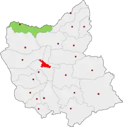 Location of Jolfa County in East Azerbaijan province