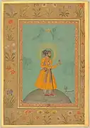 Jujhar Singh Bundela kneels in submission to Shah Jahan by Bichitr, circa 1630