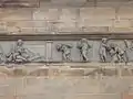 Leith Corn Exchange frieze: counting woolpacks and carrying imports