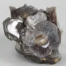 Lavender lepidolite "books" from Himalaya Mine, Mesa Grande District, San Diego County, California, US. Size: 4.8 x 3.9 x 3.5&nbsp;cm