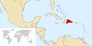 Location of Santo Domingo