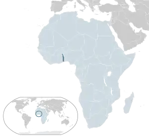 Location of&nbsp;Togo&nbsp;(dark blue)in the African Union&nbsp;(light blue)