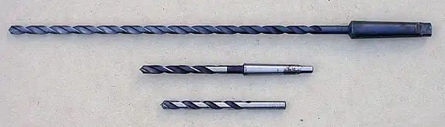 11⁄32&nbsp;in (8.7313&nbsp;mm) drill bits - long-series morse, plain morse, jobber