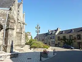 The calvary and church