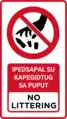 No littering