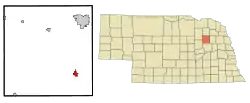 Location of Madison, Nebraska
