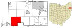Location of Goshen Township in Mahoning County