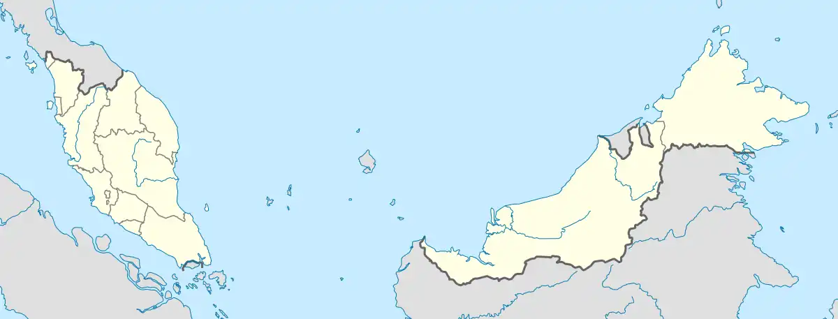 Tangkak is located in Malaysia