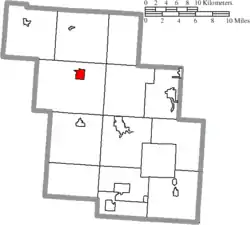 Location of Somerset in Perry County