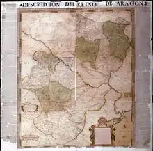 Map of the Kingdom of Aragon